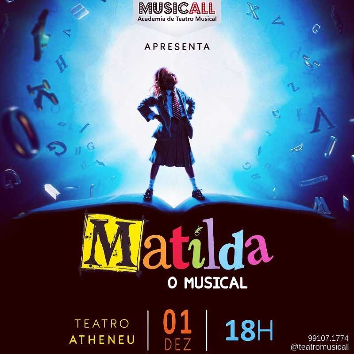 Espetáculo "Matilda - O Musical" em Aracaju (Imagem: Divulgação)