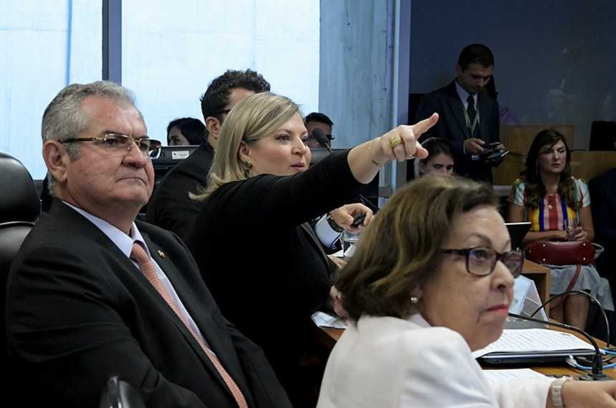 A deputada prestou depoimento à CPI das Fake News, que investiga notícias falsas e assédio nas redes sociais, nesta quarta-feira (4) (Foto: Geraldo Magela/ Agência Senado)