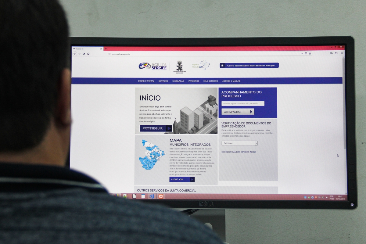 Com o formato automático, a abertura da empresa é feita no Portal Agiliza Sergipe e sem intervenção humana (Foto: Jucese/SE)