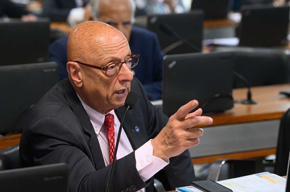 Esperidião Amin, relator, defendeu a necessidade de ações afirmativas (Foto: Marcos Oliveira/ Agência Senado)