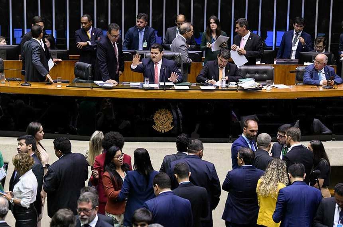 Plenário do Congresso Nacional manteve os dois vetos presidenciais analisados em sessão conjunta nesta quarta-feira (12) (Foto: Jefferson Rudy/ Agência Senado)