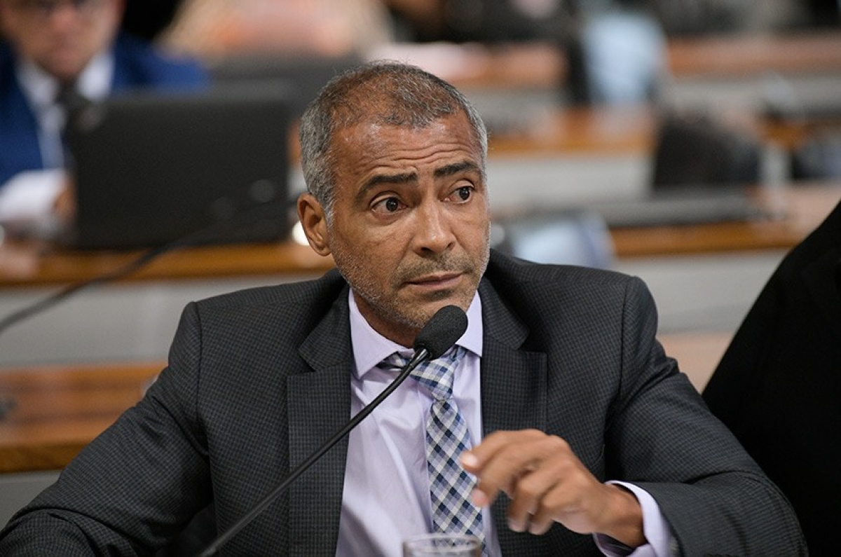 Relator, Romário deu voto favorável ao projeto (Foto: Pedro França/ Agência Senado)