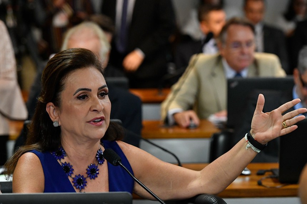 Kátia Abreu sugeriu cota de 30% para as mulheres no serviço militar (Foto: Geraldo Magela/ Agência Senado)