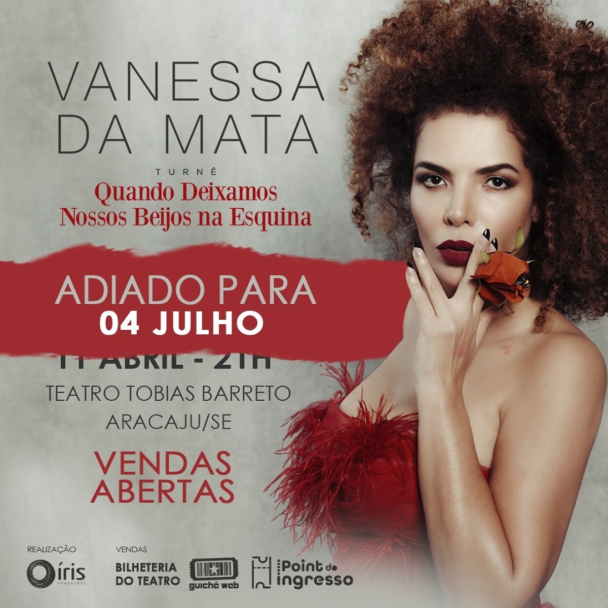 Show de Vanessa da Mata em Aracaju é adiado (Imagem: Divulgação)