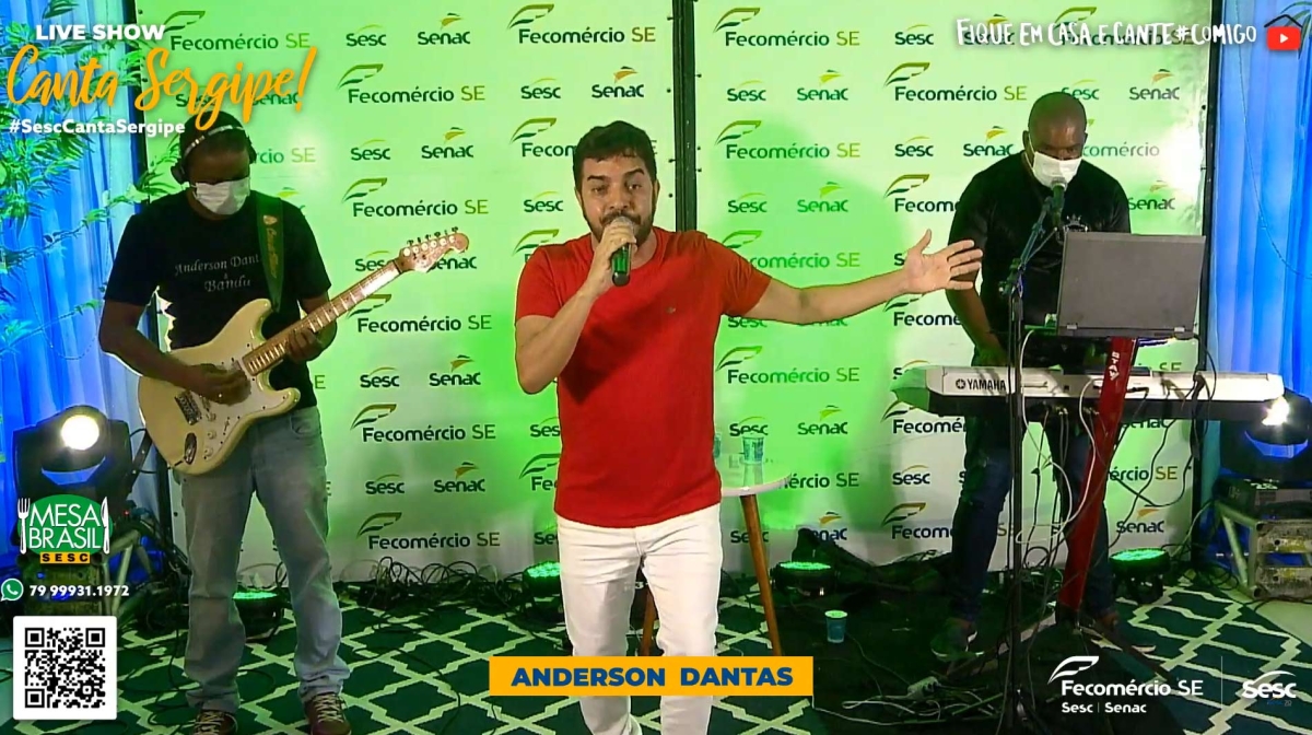 Live Canta Sergipe foi sucesso de público e de solidariedade (Imagem: Reprodução/ Sesc/SE)