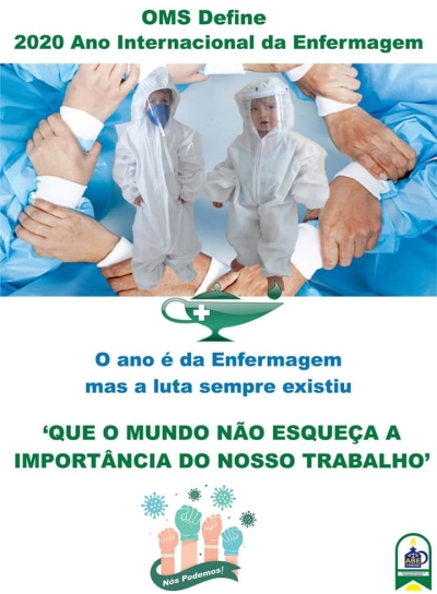OMS define 2020 como Ano Internacional da Enfermagem (Imagem: Divulgação/ ABE)