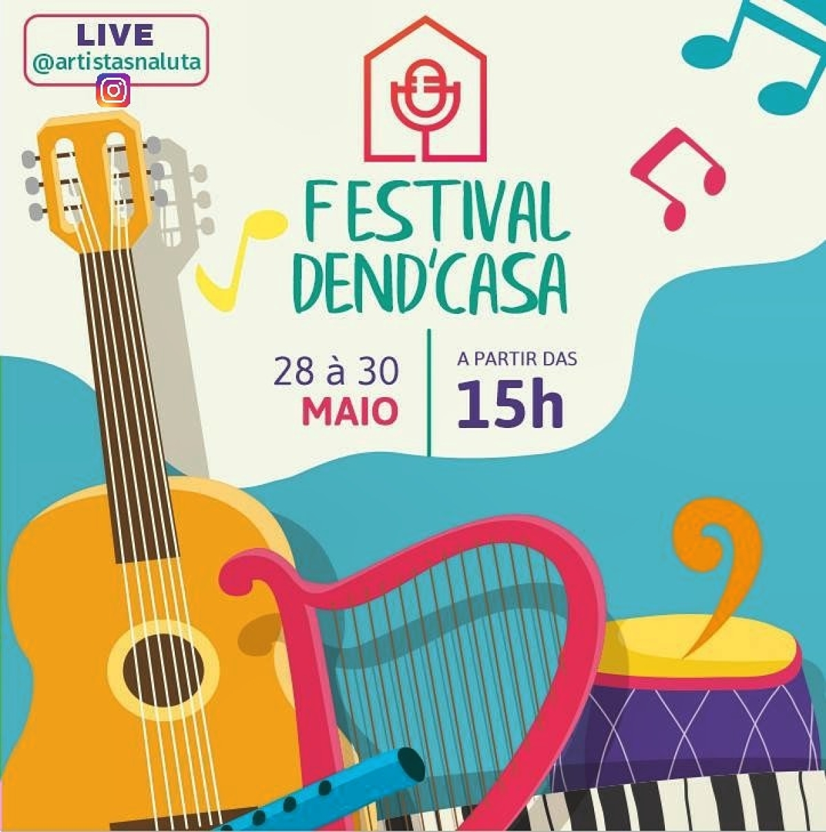Artistas sergipanos realizam Festival Independente pela internet (Imagem: Divulgação)