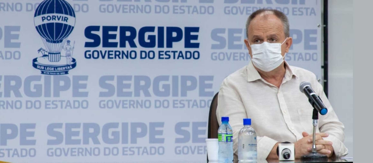 Diante do crescimento de infectados e ocupação de leitos de UTIs, Belivaldo prorroga medidas de enfrentamento ao novo coronavírus (Foto: Mario Souza/ Governo de Sergipe)