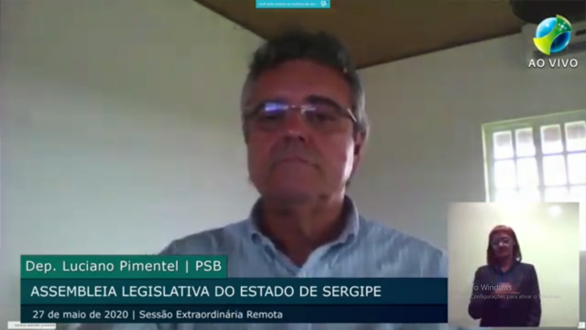 Luciano Pimentel questiona presidente da Deso sobre demandas de Graccho Cardoso e Siriri (Foto: Assessoria Luciano Pimentel)
