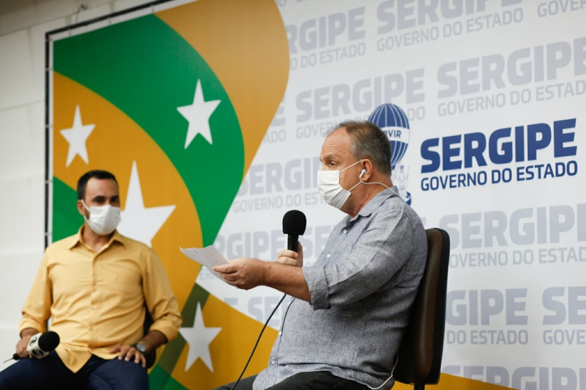 Governador anuncia a ampliação de mais 60 leitos de UTI para coronavírus (Foto: Marco Vieira/ Governo de Sergipe)