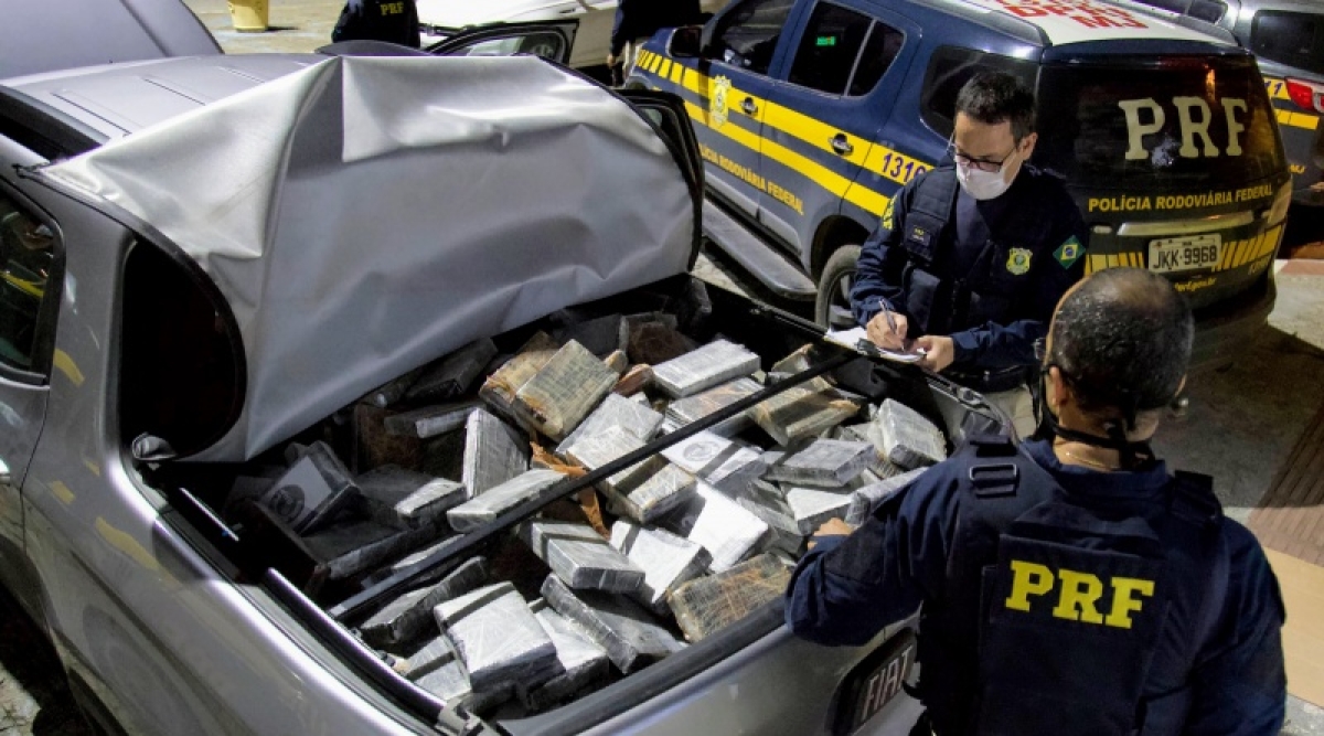 Sergipe: PRF apreende 600 quilos de cocaína na BR-101 (Foto: PRF/SE)