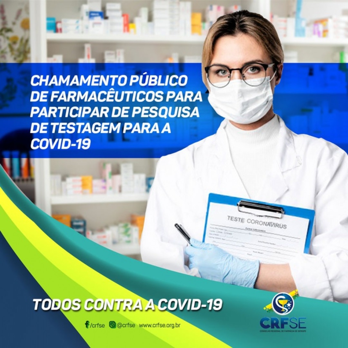 Preencha formulário de inscrição para seleção de farmacêuticos para participar de pesquisa (Foto: CRF/SE)