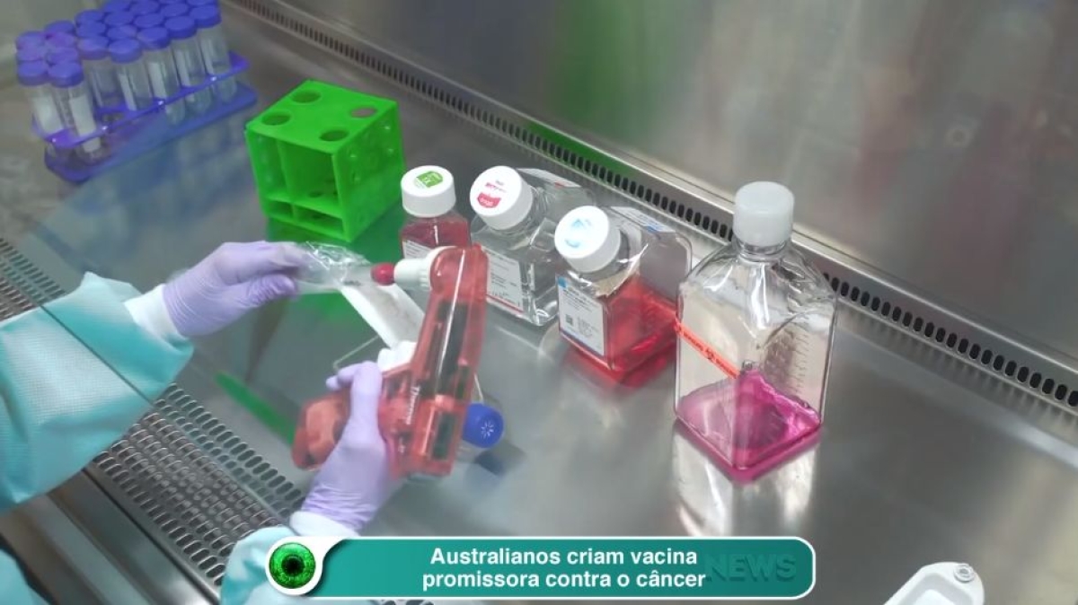 Australianos criam vacina promissora conta o câncer (Imagem: Reprodução de vídeo/ Olhar Digital)