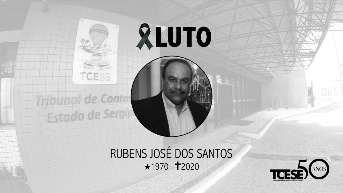 Tribunal de Contas registra o falecimento do funcionário Rubens José dos Santos (Imagem: TCE/SE)