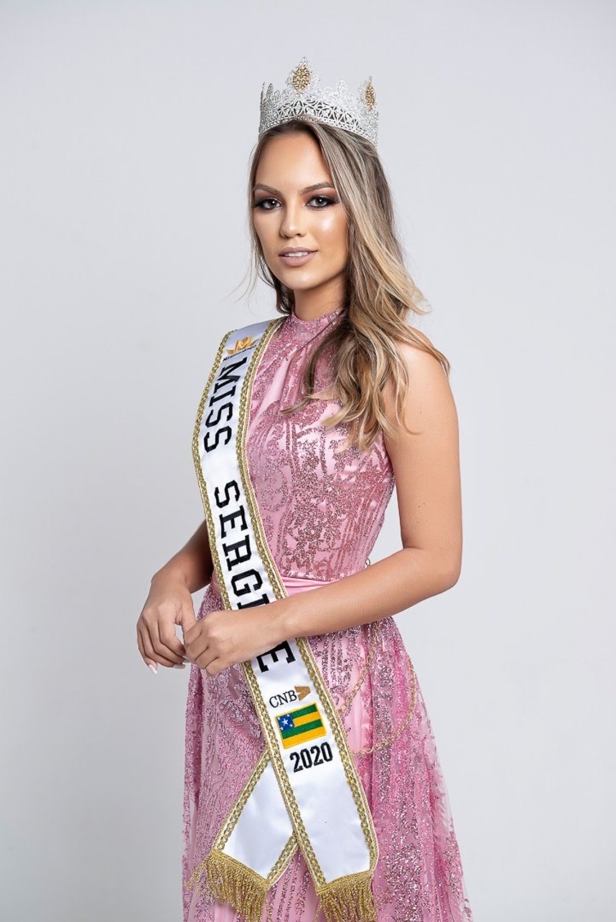 Ribeiropolense Emilly Andrade. a Miss Sergipe CNB 2020 (Foto: Jorge Laerte/ LV Assessoria) 