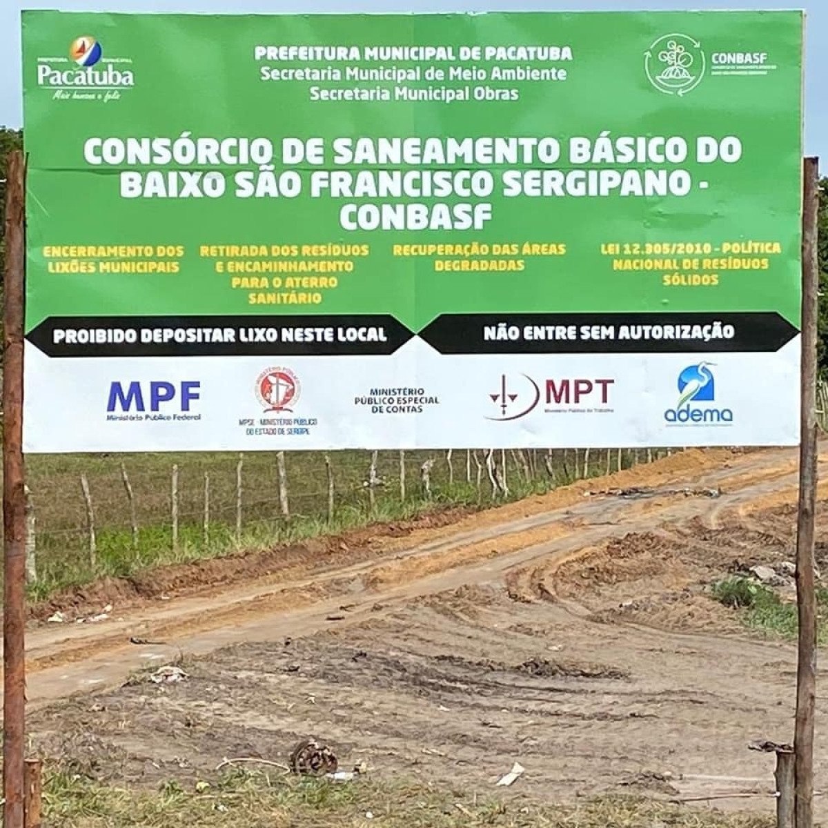 Prefeitura de Pacatuba encerra três lixões (Foto: TDantas Comunicação)