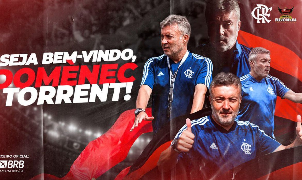 Domènec Torrent é o novo técnico do Flamengo (Imagem: Divulgação/ Flamengo)