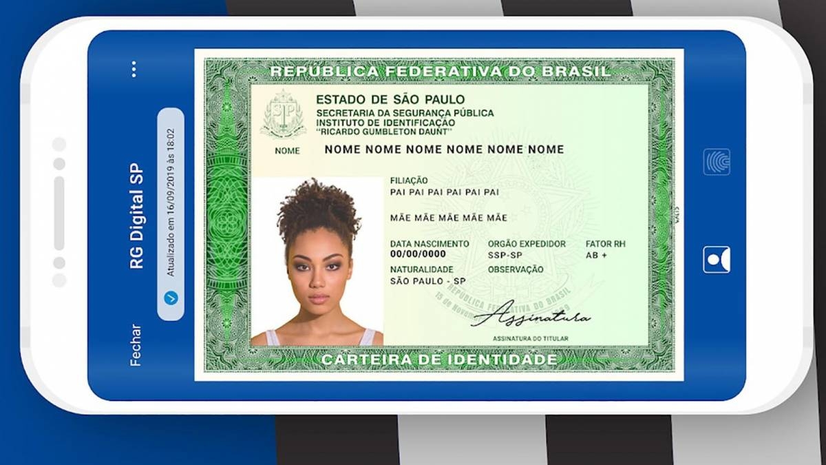 São Paulo lança RG digital; veja como baixar e usar (Imagem: Instituto de Identificação Ricardo)