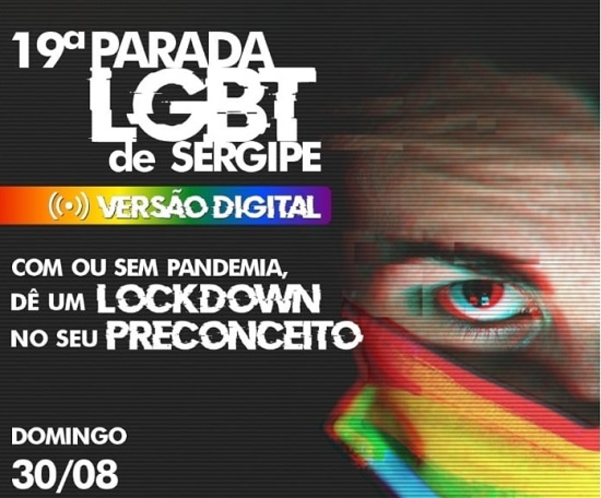 Parada LGBT de Sergipe será digital em 2020 (Imagem: Divulgação)