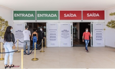 Os shoppings Jardins e RioMar continuam com medidas de segurança (Foto: Divulgação) Os shoppings Jardins e RioMar continuam com medidas de segurança (Foto: Divulgação)