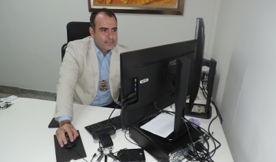 Delegado Kássio Viana, titular da Divisão de Roubos e Furtos de Veículos (Foto: Adepol/SE)
