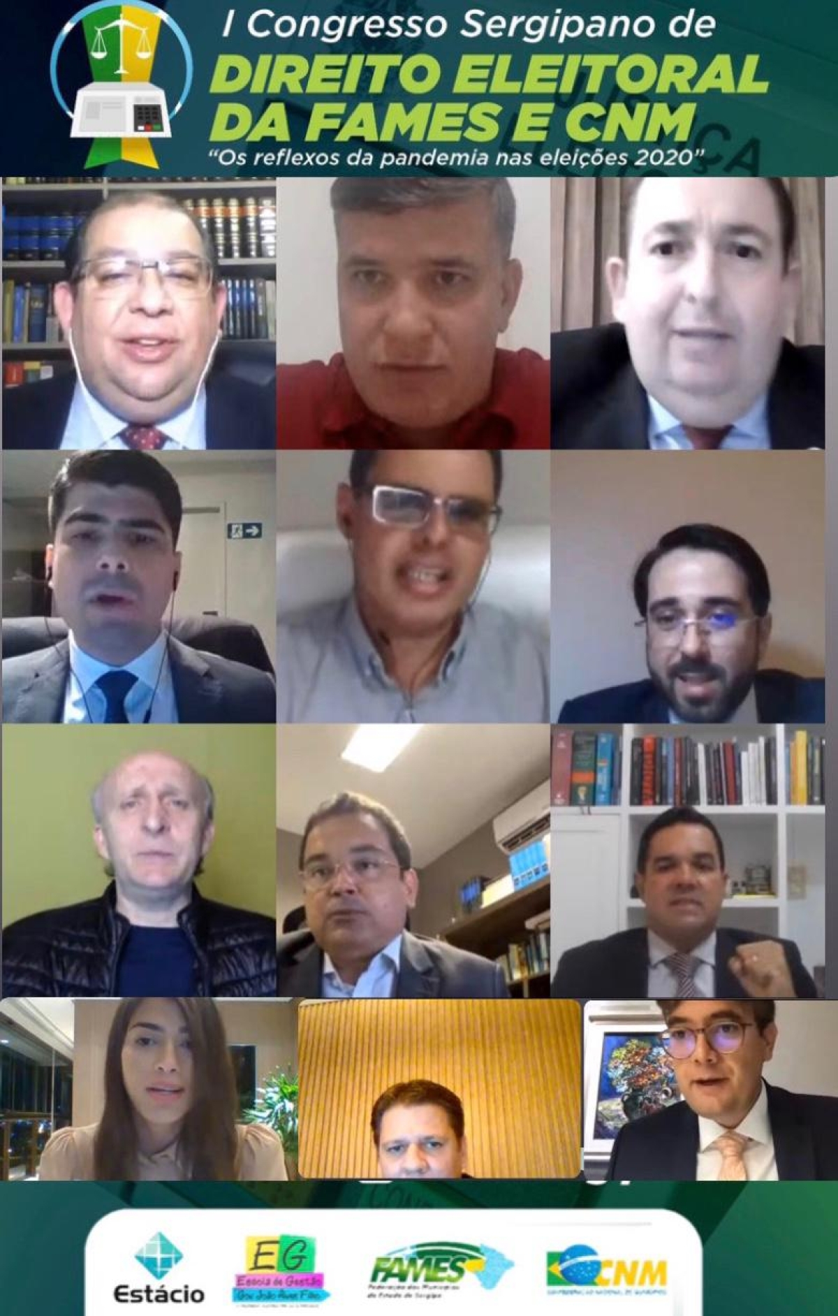 I Congresso Sergipano de Direito Eleitoral realizado pela FAMES é sucesso em seus primeiros dois dias (Imagem: Reprodução/ Ascom FAMES)