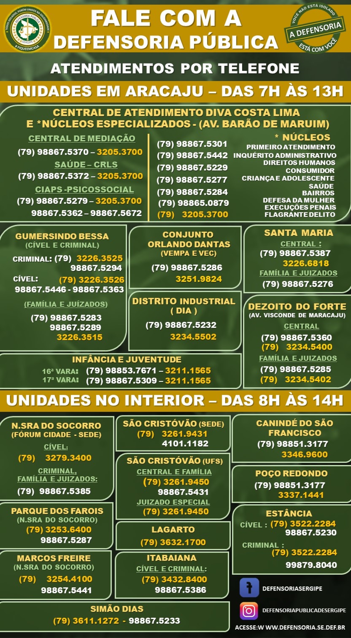 Defensoria Pública retoma as atividades nas unidades dos Fóruns e Juizados da Capital e Interior (Imagem: Divulgação)