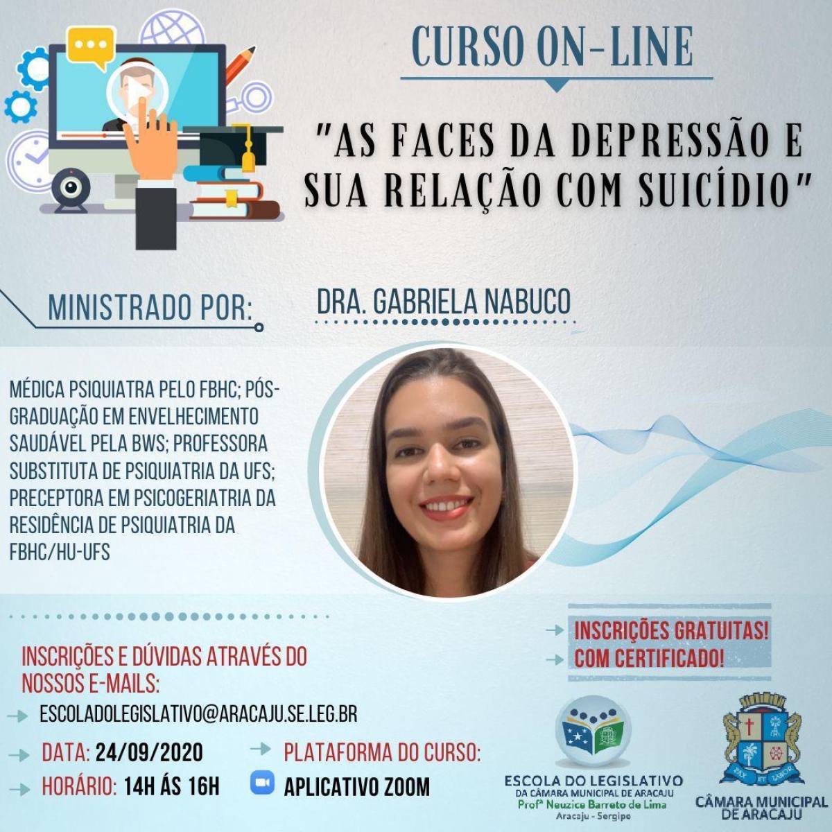 Escola do Legislativo da Câmara promove curso sobre depressão e prevenção ao suicídio (Imagem: Divulgação/ CMA)