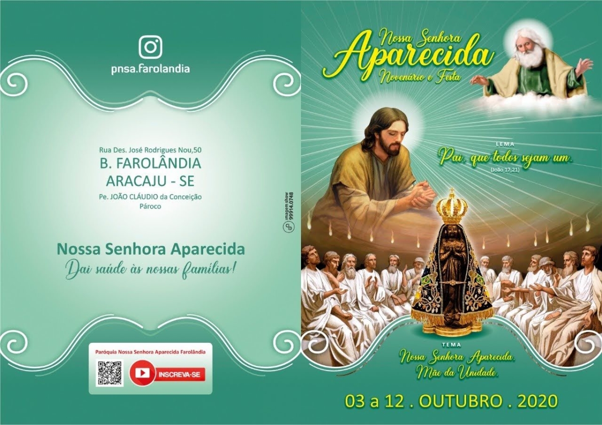 Celebração acontecerá entre os dias 3 a 12 de outubro (Imagem: Reprodução/ Facebook/ Paróquia Nossa Senhora Aparecida)