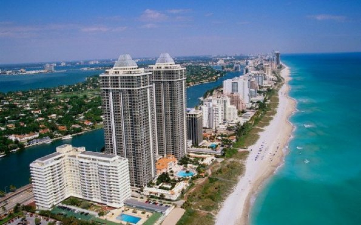 Miami Beach e o seu lindo mar do Caribe (Foto: Carla Passos)