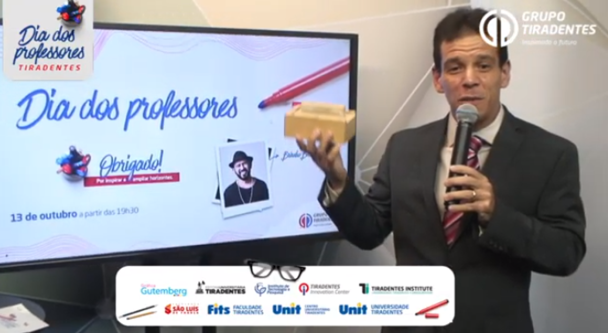 Grupo Tiradentes celebra dia dos professores com poesia de Bráulio Bessa (Foto: Reprodução/ Assessoria de Imprensa Unit)