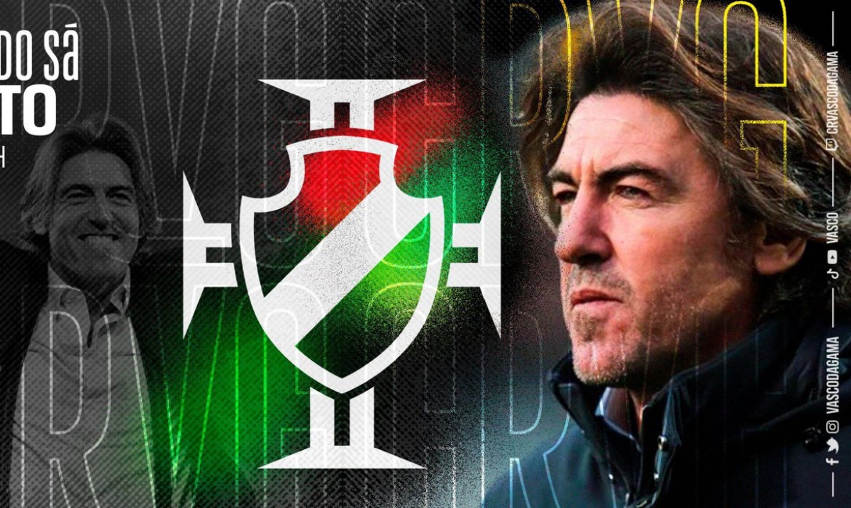 Vasco anuncia português Ricardo Sá Pinto como novo treinador do time (Imagem: Twitter/ @VascodaGama)