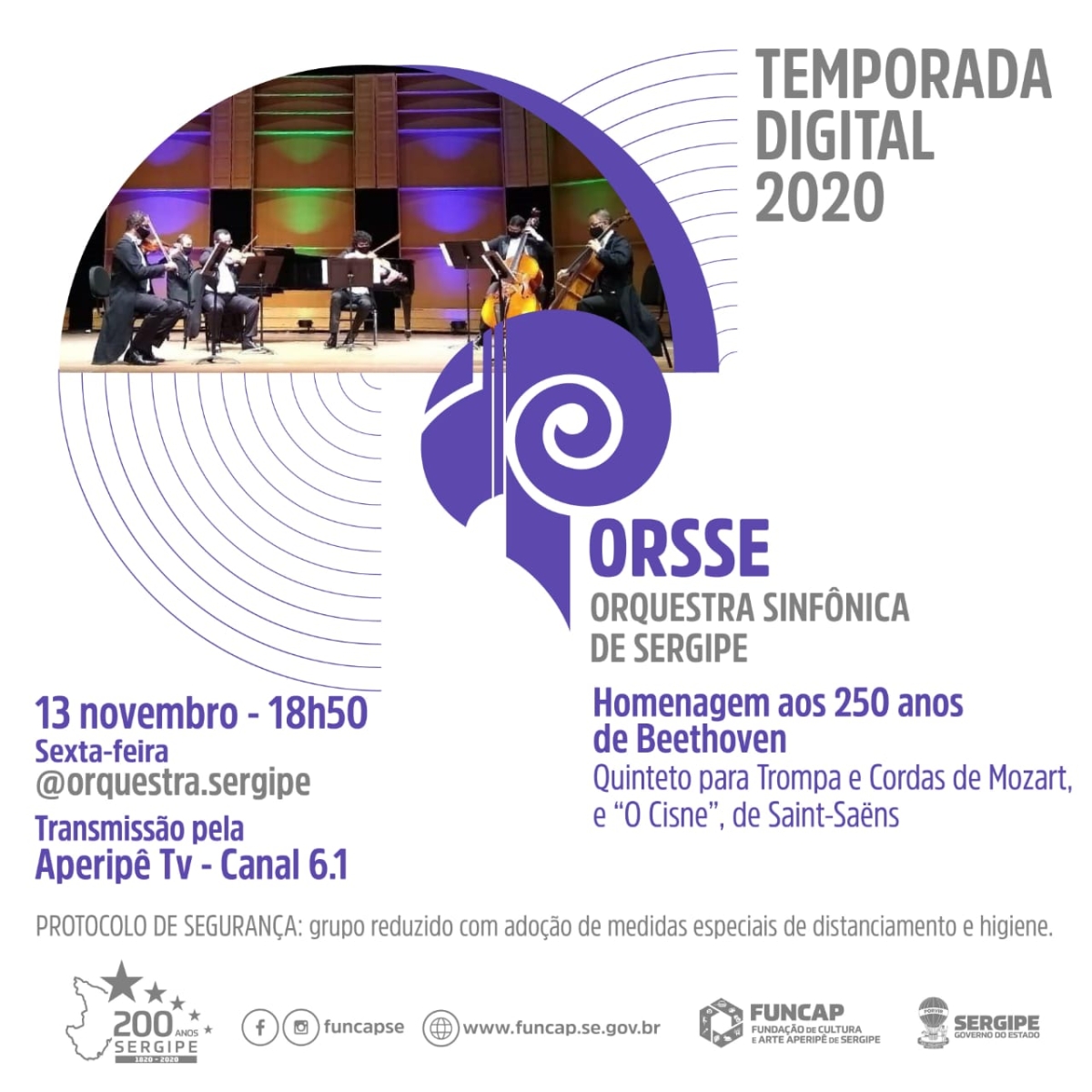 Temporada Digital: Orquestra Sinfônica faz homenagem aos 250 anos de Beethoven (Imagem: Divulgação)