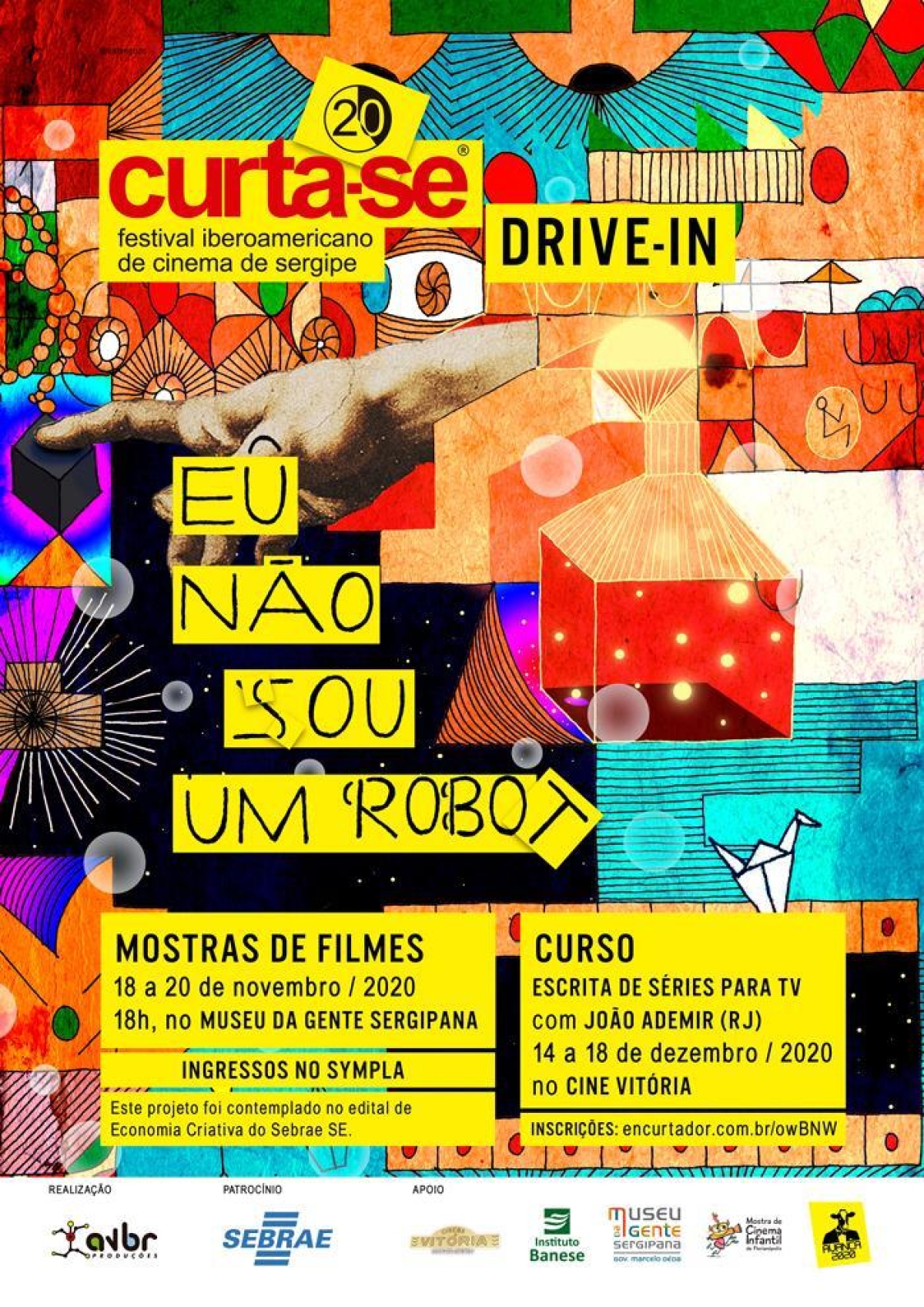 Curta-SE "Eu não sou um Robot" começa nesta quarta-feira, 18/11, em Aracaju (Imagem: Divulgação/ Assessoria de Comunicação Casa Curta-SE)