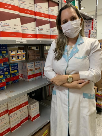 Gerente de suprimentos e assistência farmacêutica do Huse, Maria Estela Andrade (Foto: SES/SE)