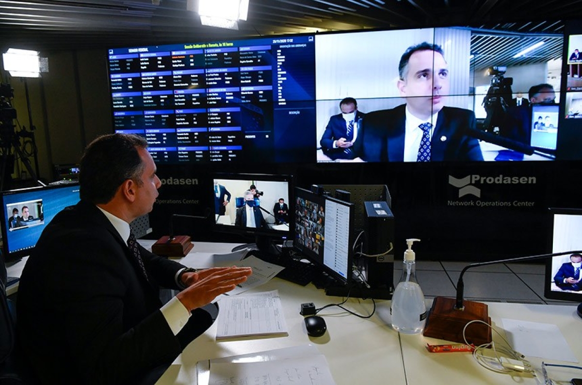 O senador Rodrigo Pacheco foi o relator da matéria (Foto: Leopoldo Silva/ Agência Senado)
