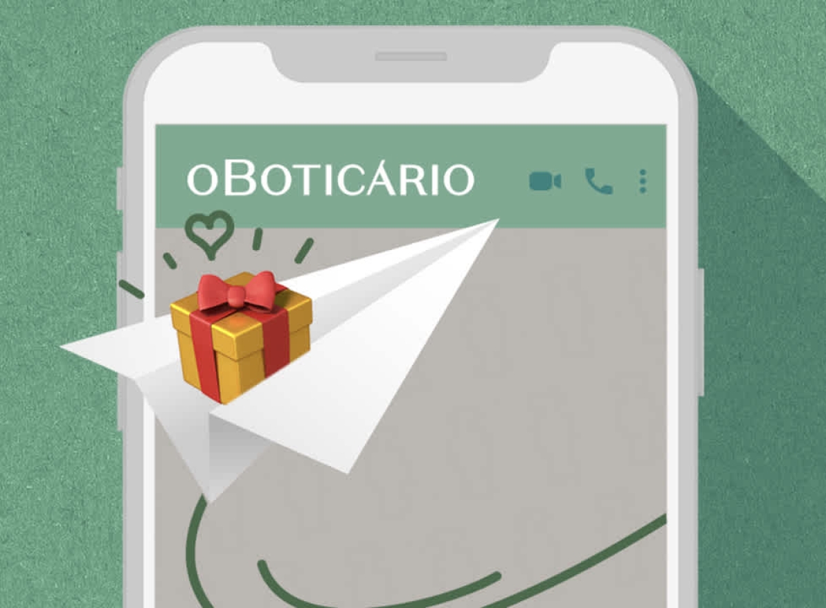 No Boticário, milhares de consultores ajudam na compra do presente de Natal via WhatsApp (Imagem: Divulgação/ O Botícário)
