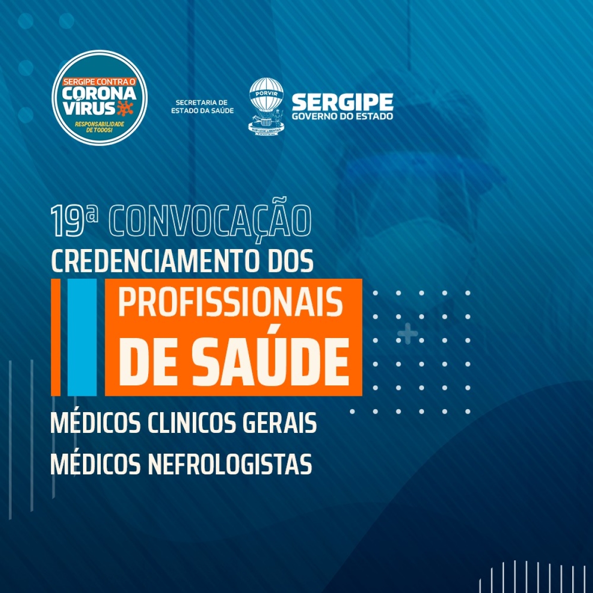 SES divulga 19ª lista de convocação do credenciamento para profissionais de saúde (Imagem: SES/SE)