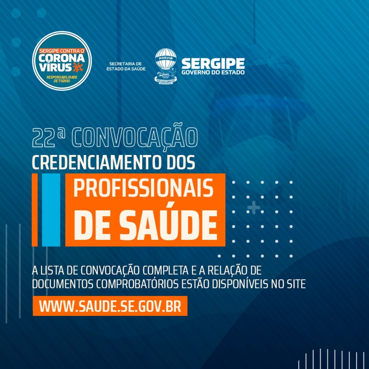 Credenciamento: Secretaria de Estado da Saúde convoca mais quatro categorias (Imagem: SES/SE)