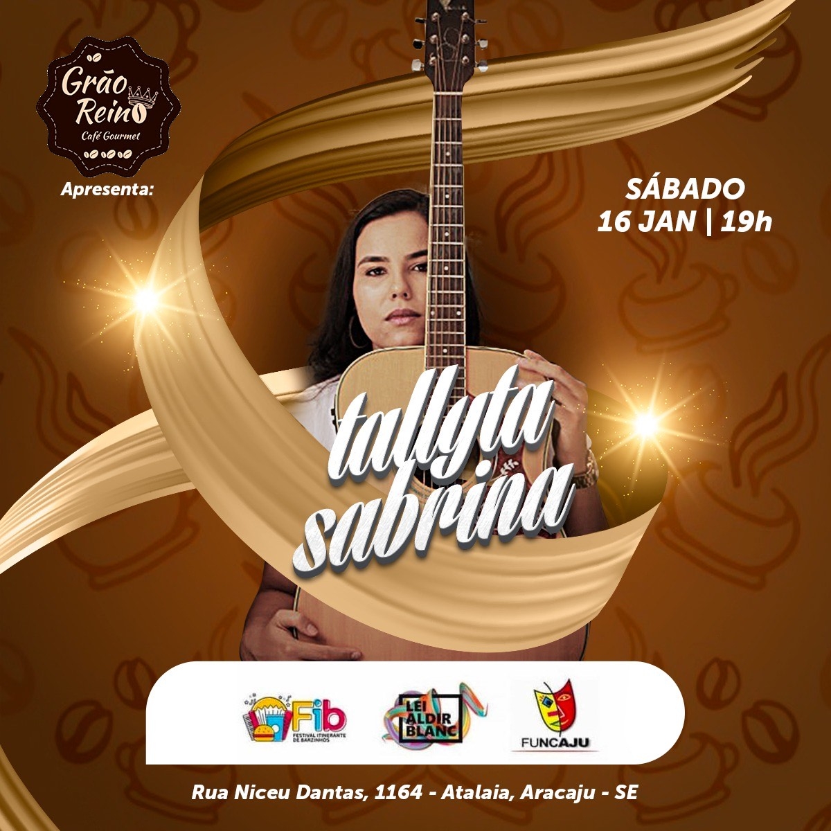 Tallyta Sabrina se apresenta no Grão Reino Café (Foto: Assessoria de Imprensa)