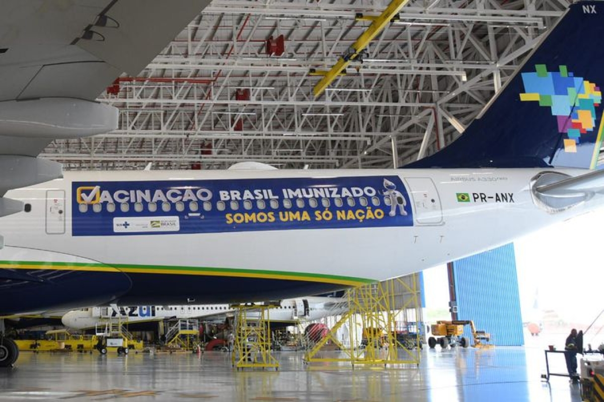 Avião que buscará vacinas na Índia parte amanhã à noite do Recife (Foto: Divulgação/ Ministério da Saúde)