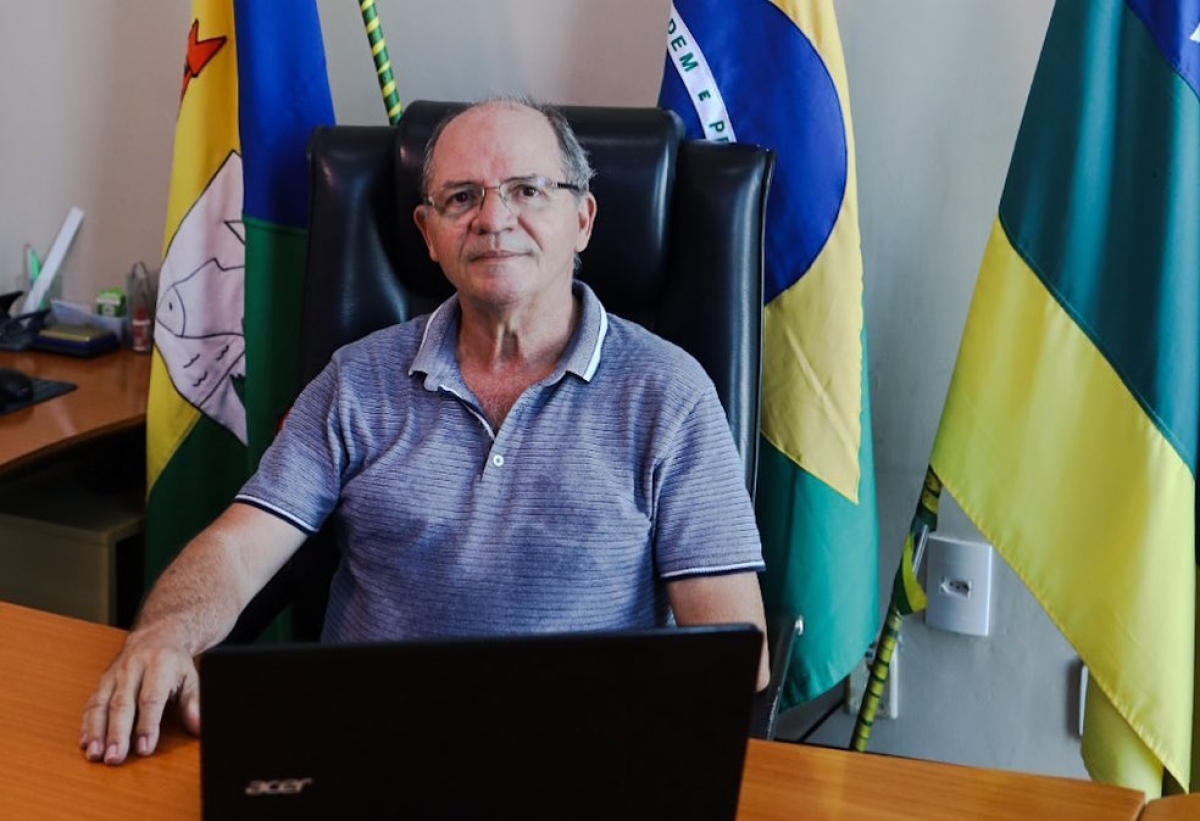 Prefeito de Maruim, Gilberto Maynart, está internado na capital com Covid-19 (Foto: Arquivo Pessoal)
