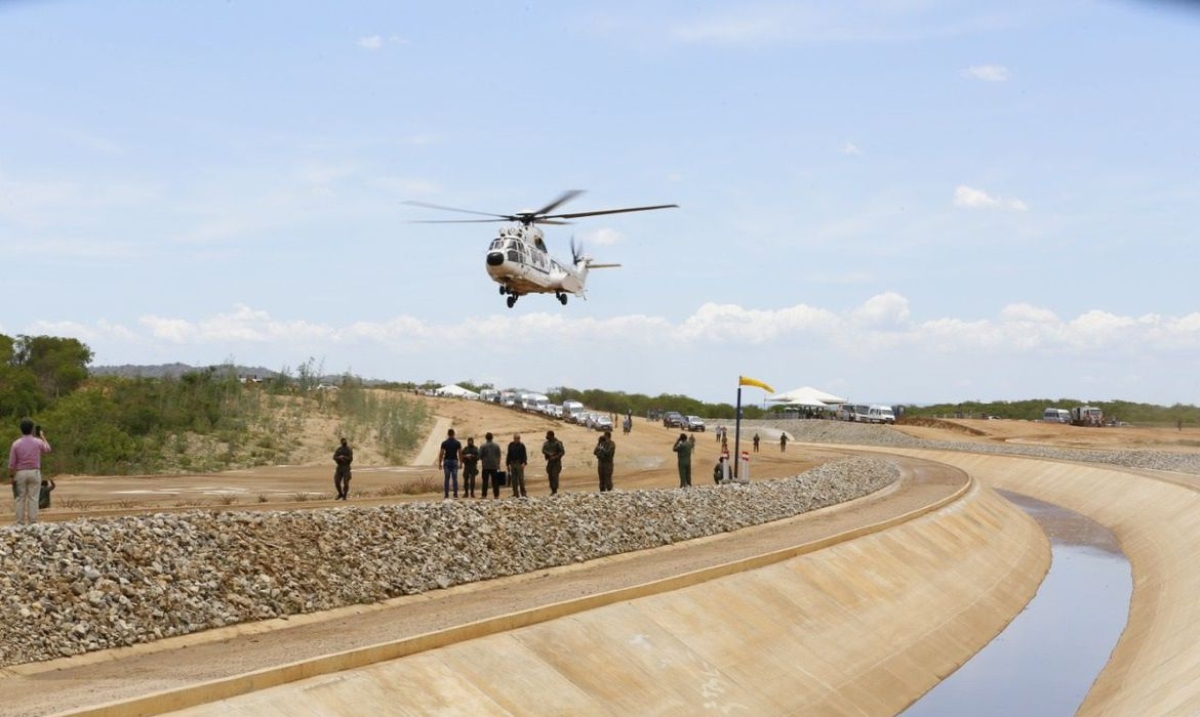 Integração do São Francisco: governo inicia testes no Ramal do Agreste (Foto: Presidência da República)