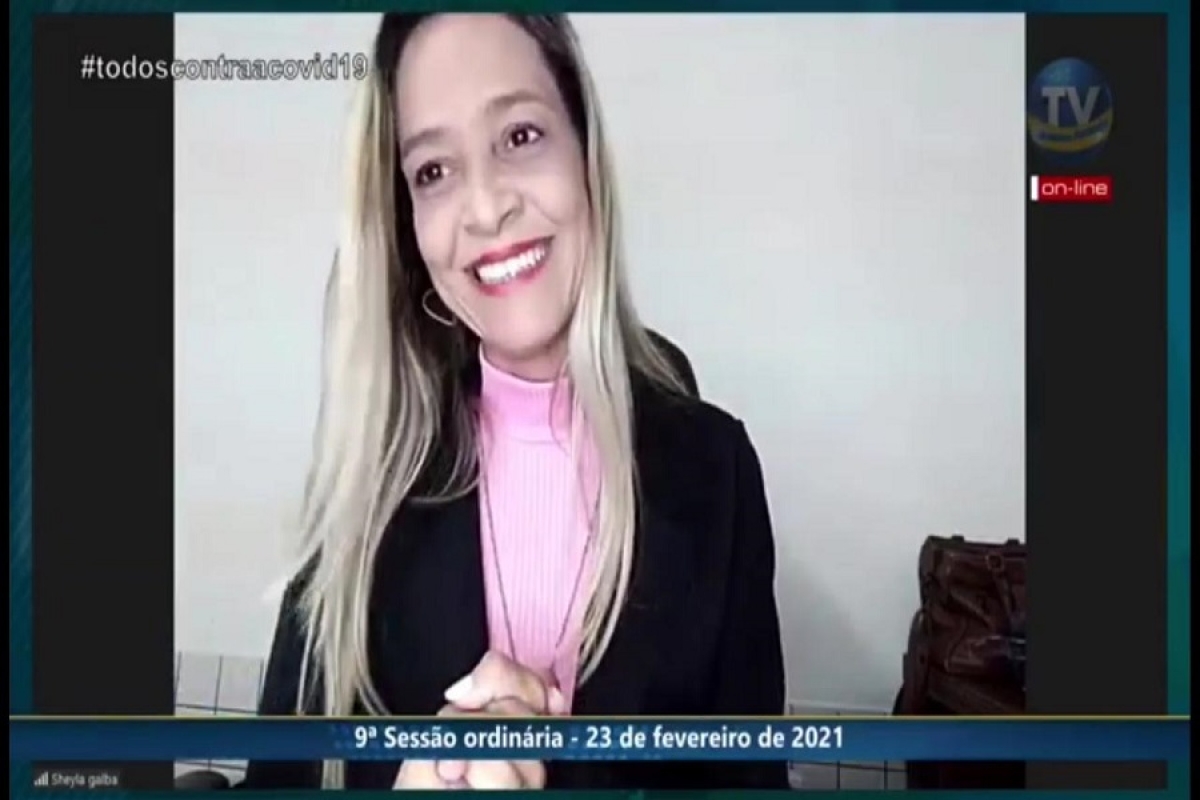 Sheyla Galba solicita ao Município disponibilização gratuita de absorventes descartáveis (Foto: Assessoria Sheyla Galba)