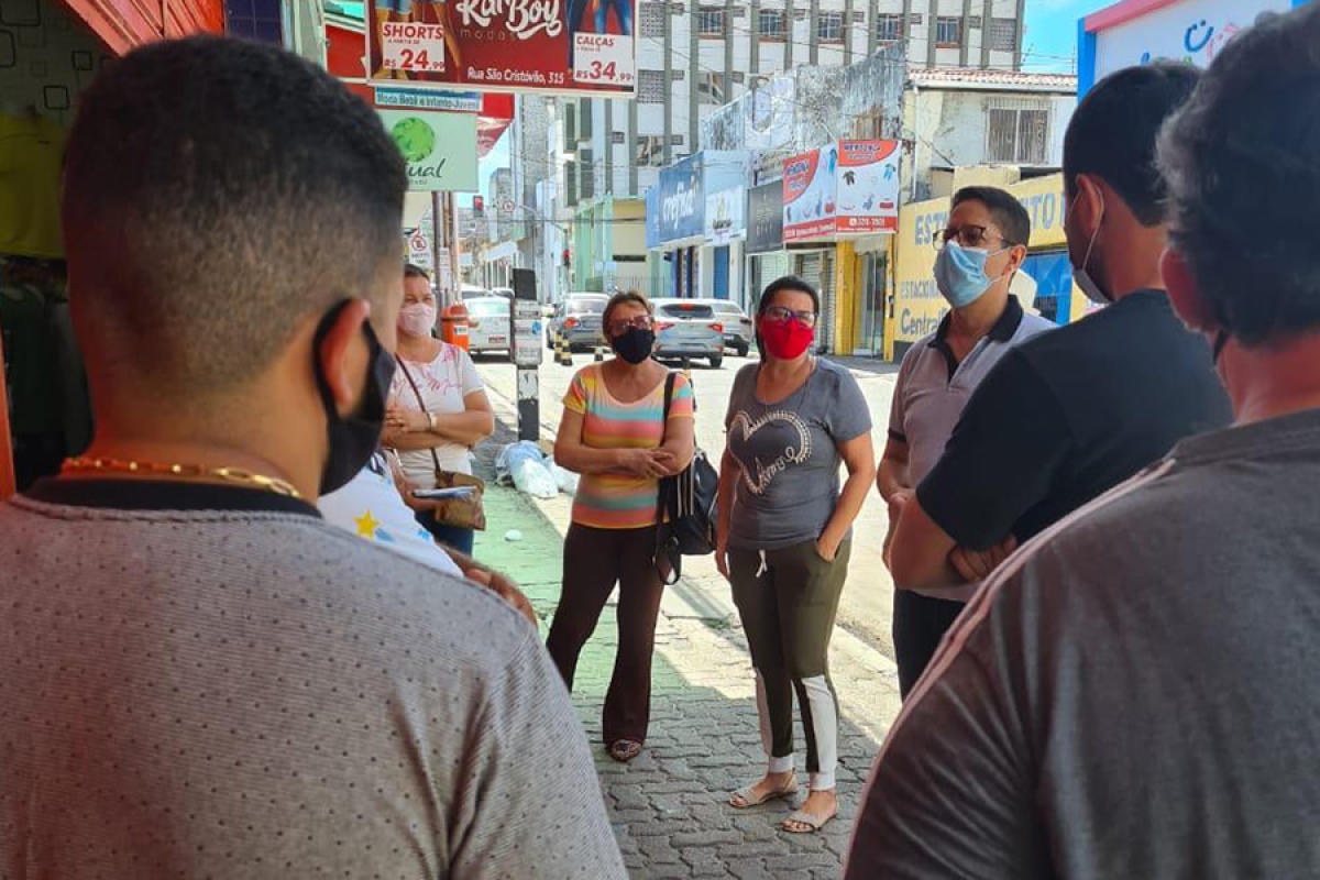 "Ouvi dos comerciantes e pude verificar o abandono do Centro de Aracaju", registra Ricardo Marques (Foto: Assessoria Ricardo Marques)