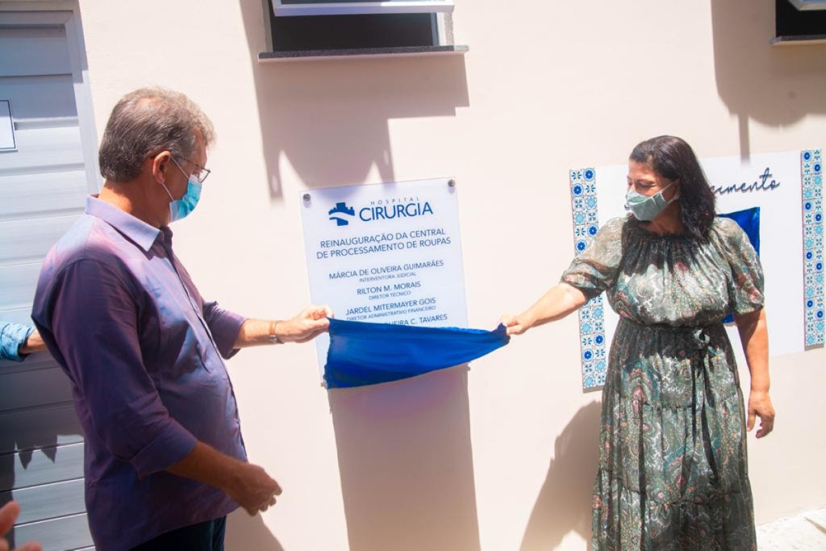 Com emenda de Laércio Oliveira, Hospital de Cirurgia reinaugura sua Central de Roupas (Foto: Site Laércio Oliveira)