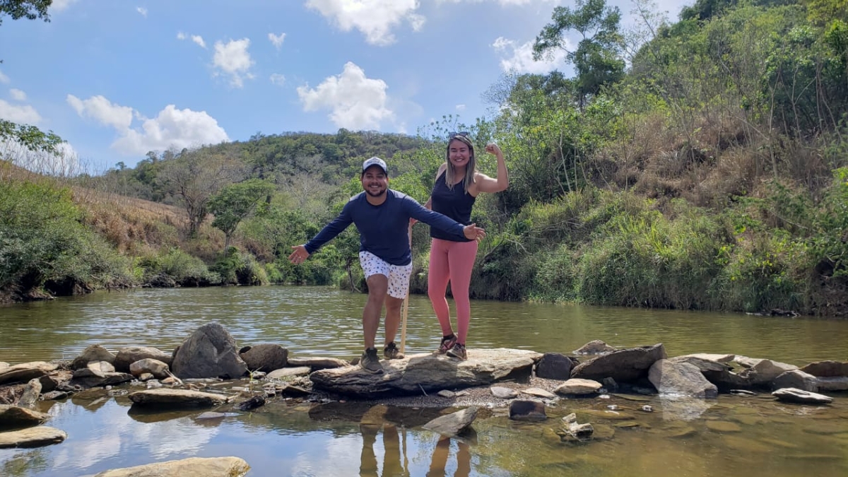Kitty Lima quer tornar a Cachoeira do Dangi, em Dores, patrimônio histórico e cultural de Sergipe (Foto: Assessoria Kitty Lima)