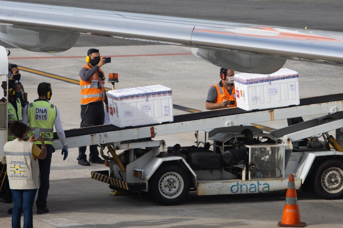 Sergipe recebe mais de 57 mil doses de vacina contra a Covid-19 (Foto: SES/SE)