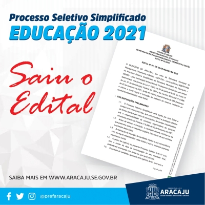 Prefeitura divulga edital de PSS para professor substituto da rede municipal de ensino (Arte: Divulgação/ Seplog/ Prefeitura de Aracaju)