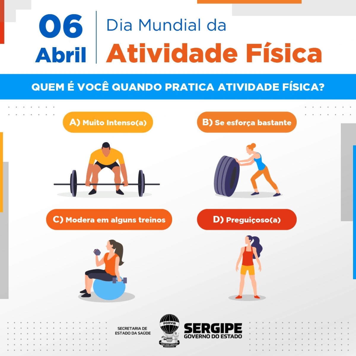 Especialistas alertam sobre importância da atividade física para melhor qualidade de vida (Imagem: SES/SE)